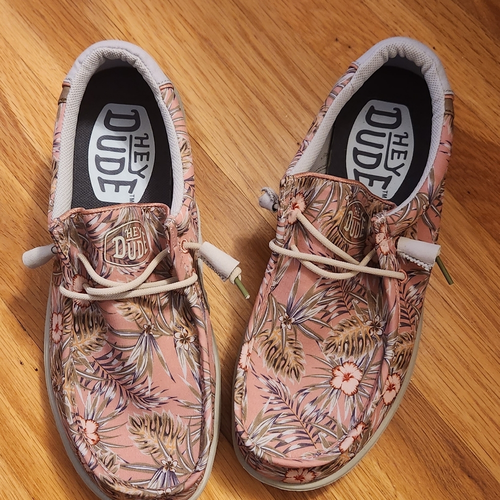 Hey Dude Floral Shoes size 10